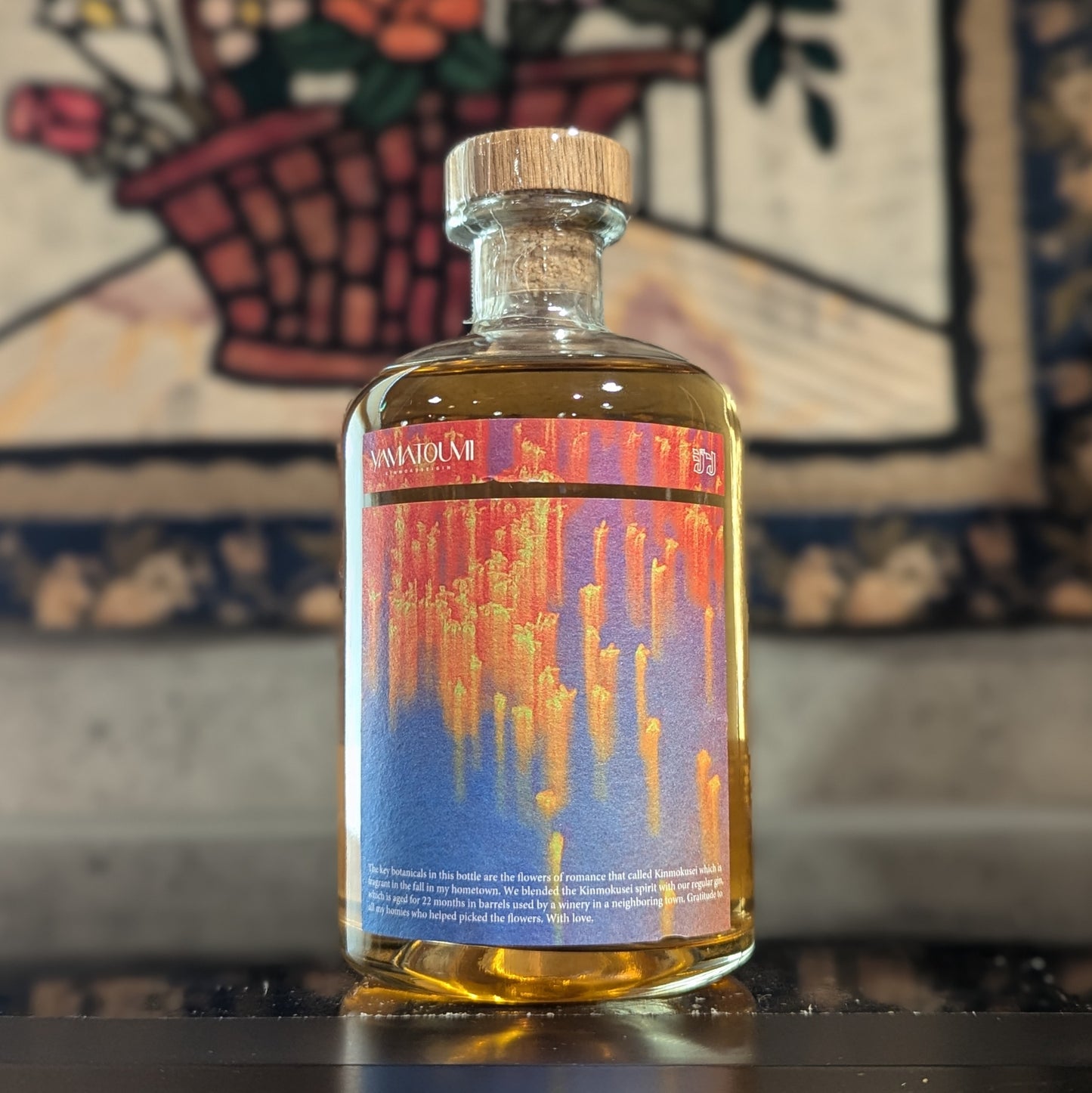 YAMATOUMI BARREL AGED KINMOKUSEI GIN -FLOWER OF ROMANCE-